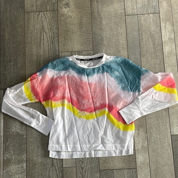 Nike Repel Multicolor Running Windbreaker Pullover Top Size Medium - Picture 3 of 7
